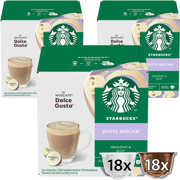 STARBUCKS® White Mocha by NESCAFÉ® Dolce Gusto® - 36 kapszula (18 adag)