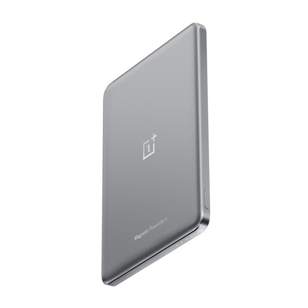 OnePlus vésztöltő Type-C aljzat (5000mAh, 10W, gyorstöltő, wireless, LED jelzés) FEKETE (5411100015) (5411100015)