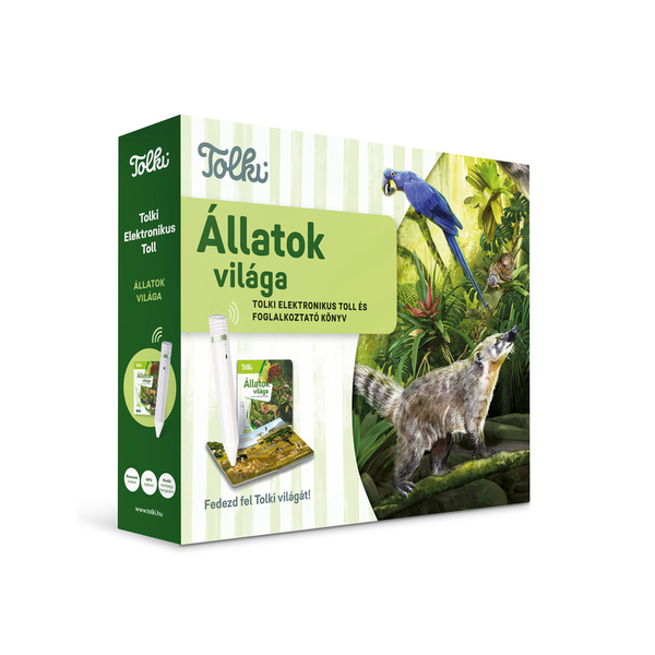 TOLKI Interaktív foglalkoztató könyv 2.0 tollal - Állatok Világa