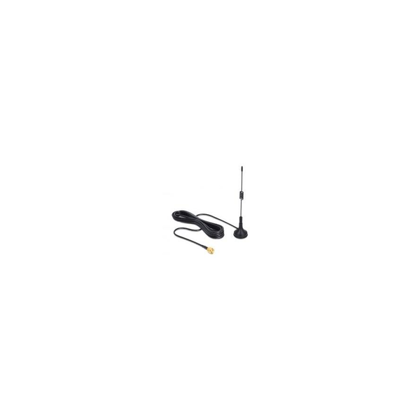 DeLock ISM 433 MHz Antenna SMA 3 dBi omnidirectional fixed magnetic base Black