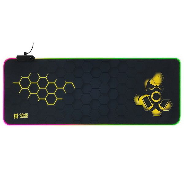 Tracer GameZone Hexy1 RGB Gaming Egérpad 300 x 800mm - Fekete mintás