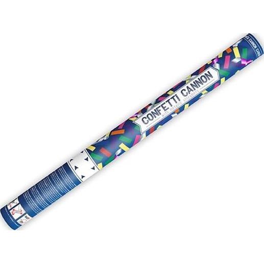  Party Deco Tuba strzelająca konfetti, kolorowe serpentyny, 60 cm uniwersalny
