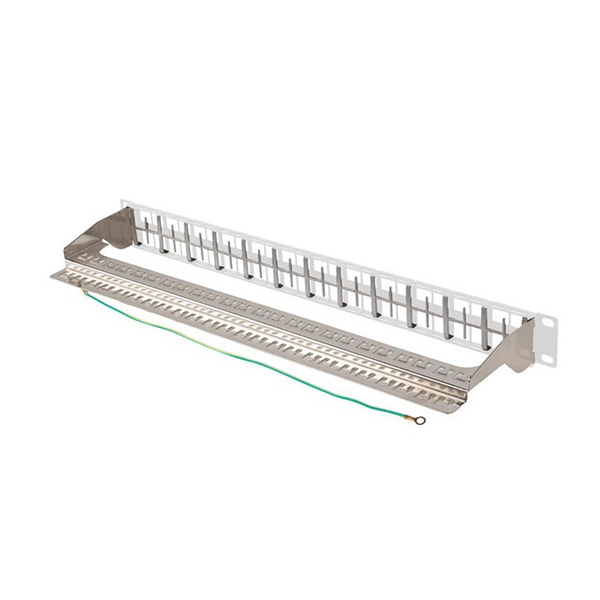 LANBERG 19" Patchpanel Blank 1U 48-Port FTP für Keystone gr