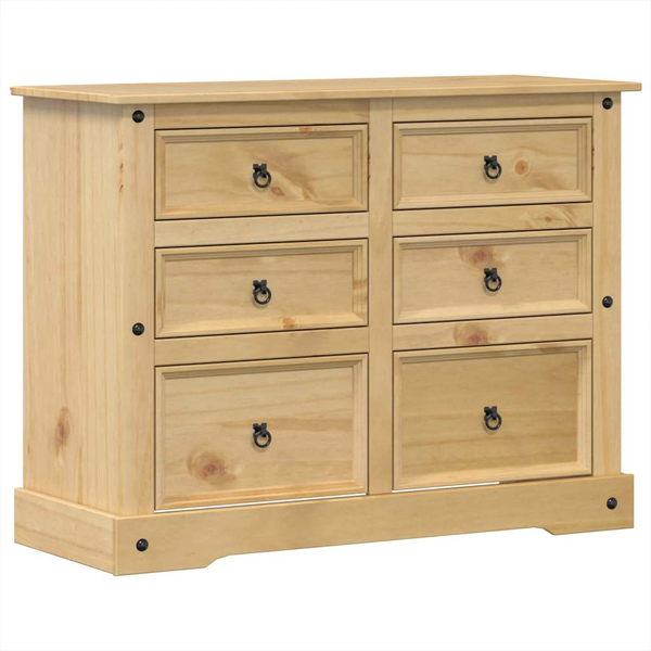 Corona tömör fenyőfa komód 112x48x91 cm