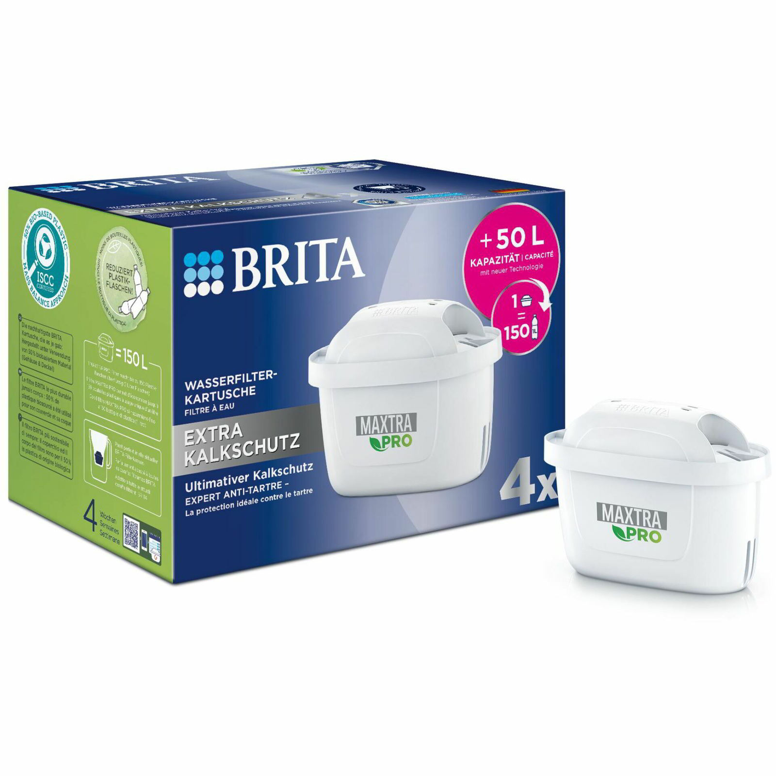 Brita Maxtra PRO Extra Vízkővédelem Vízszűrő szűrőbetét 4db (122 188)
