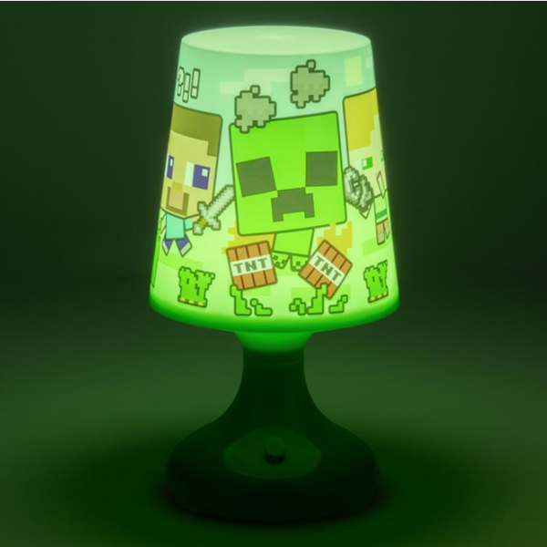 Paladone Lamp, Minecraft, Official, Színváltó, Elemes, Éjszakai fény