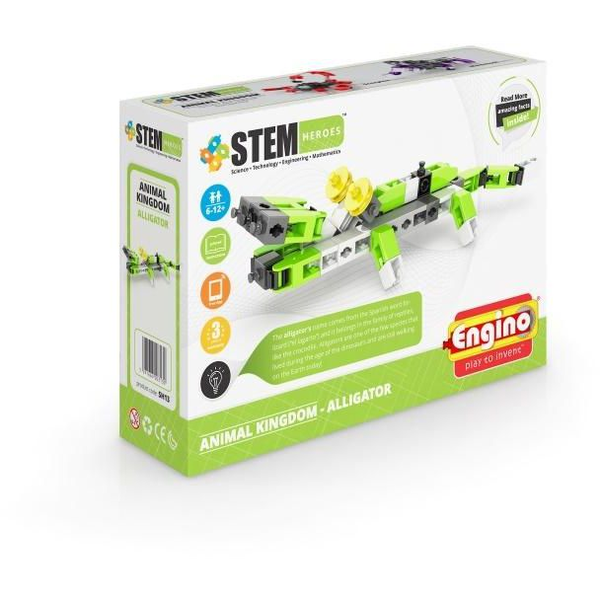 Engino Stem Heroes állatvilág: aligátor építőjáték