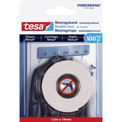 Tesa  ULTRA STRONG (77746-00000-00) Rögzítő szalag ® Powerbond Fehér (H x Sz) 1.5 m x 19 mm 1 db