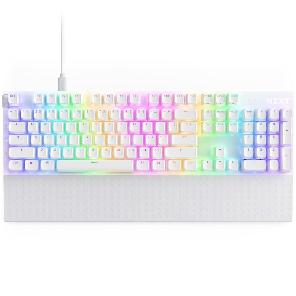 NZXT Function 2 UK gaming billentyűzet fehér (KB-001NW-UK) (KB-001NW-UK)