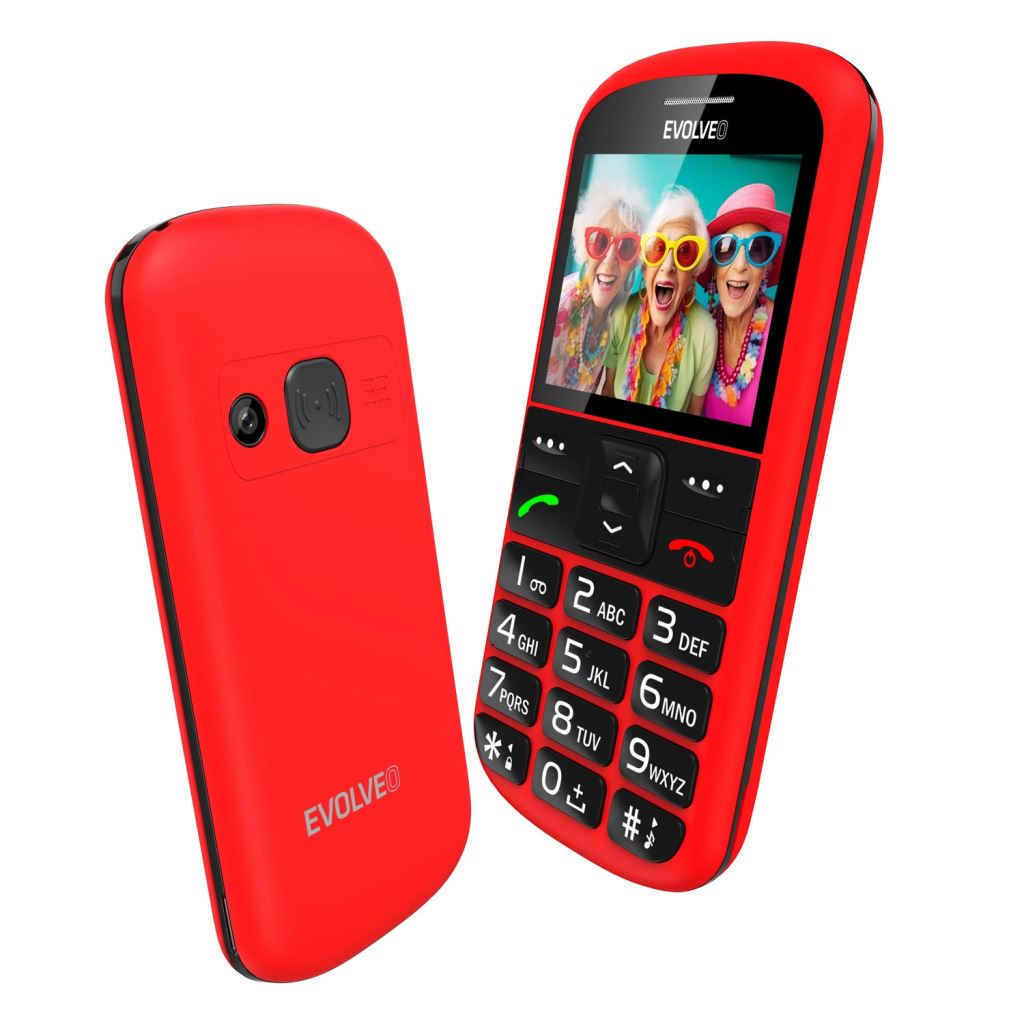 Evolveo EasyPhone XS piros 2,2" mobiltelefon