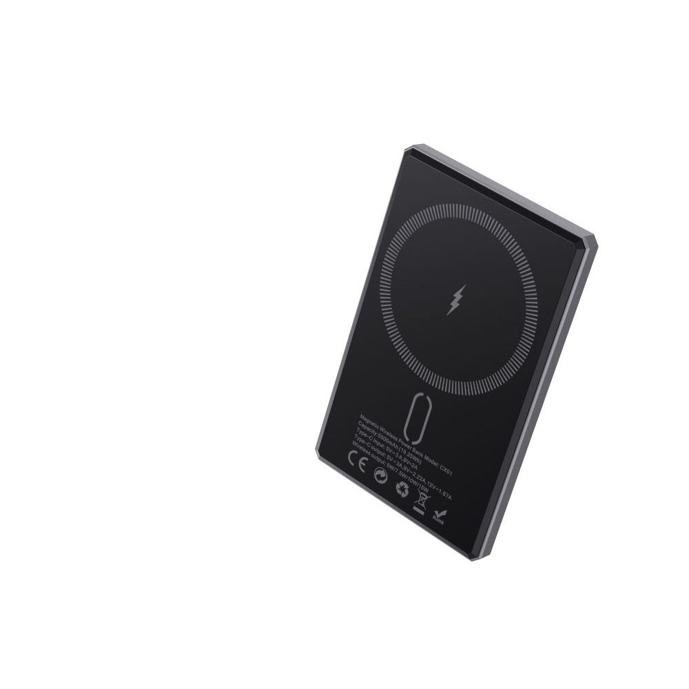 Cellect Slim mágneses Power Bank 5000mAh szürke (CEL-PBANK-SLIM-GR) (CEL-PBANK-SLIM-GR)