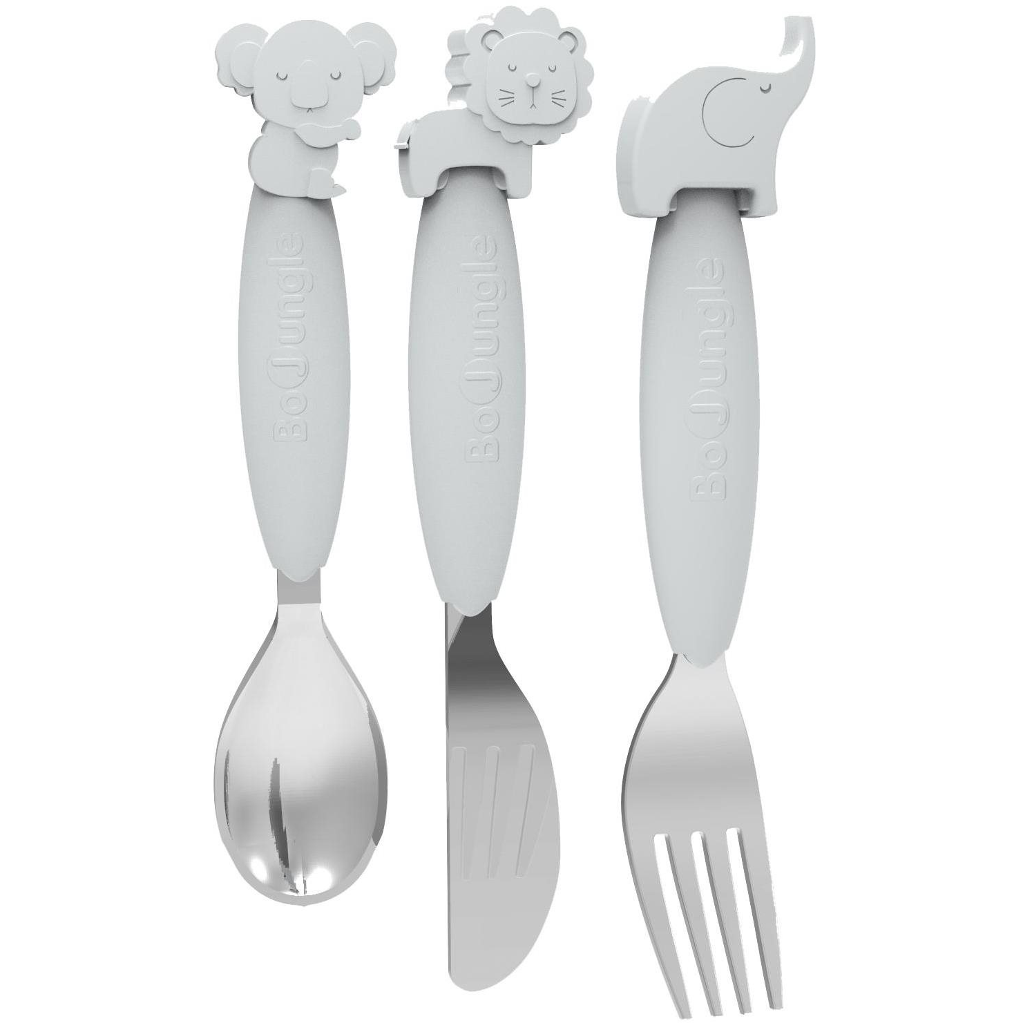 Bo Jungle evőeszközök szilikon és rozsdamentes acél, Grey (5407010491029)