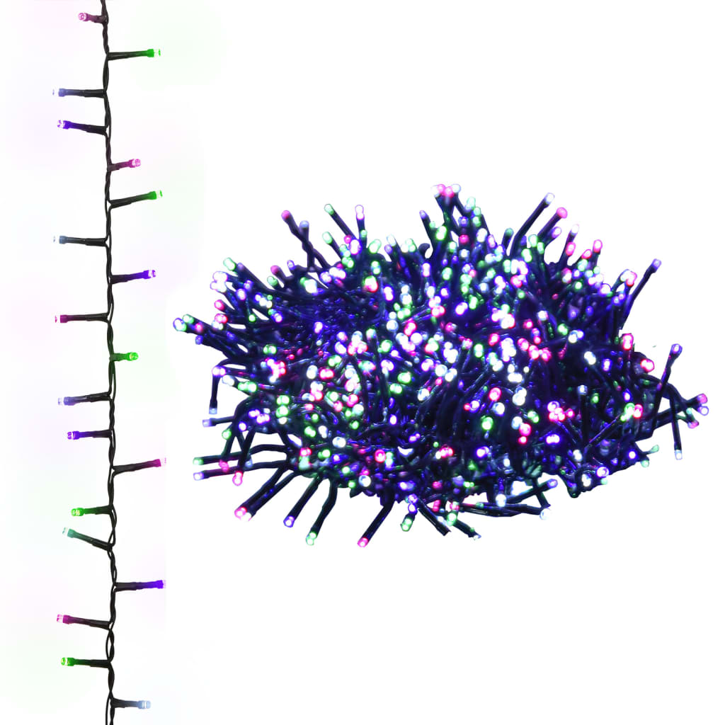 színes pasztell fényű kompakt PVC LED-szalag 1000 LED-del 10 m (343263)