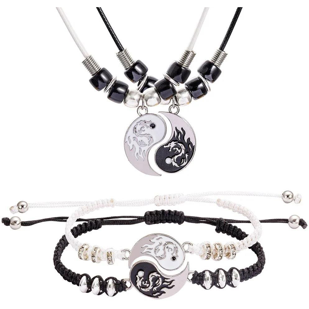Predator Q1 Yin Yang - láncok és karkötők medálokkal (4 db) (20050)