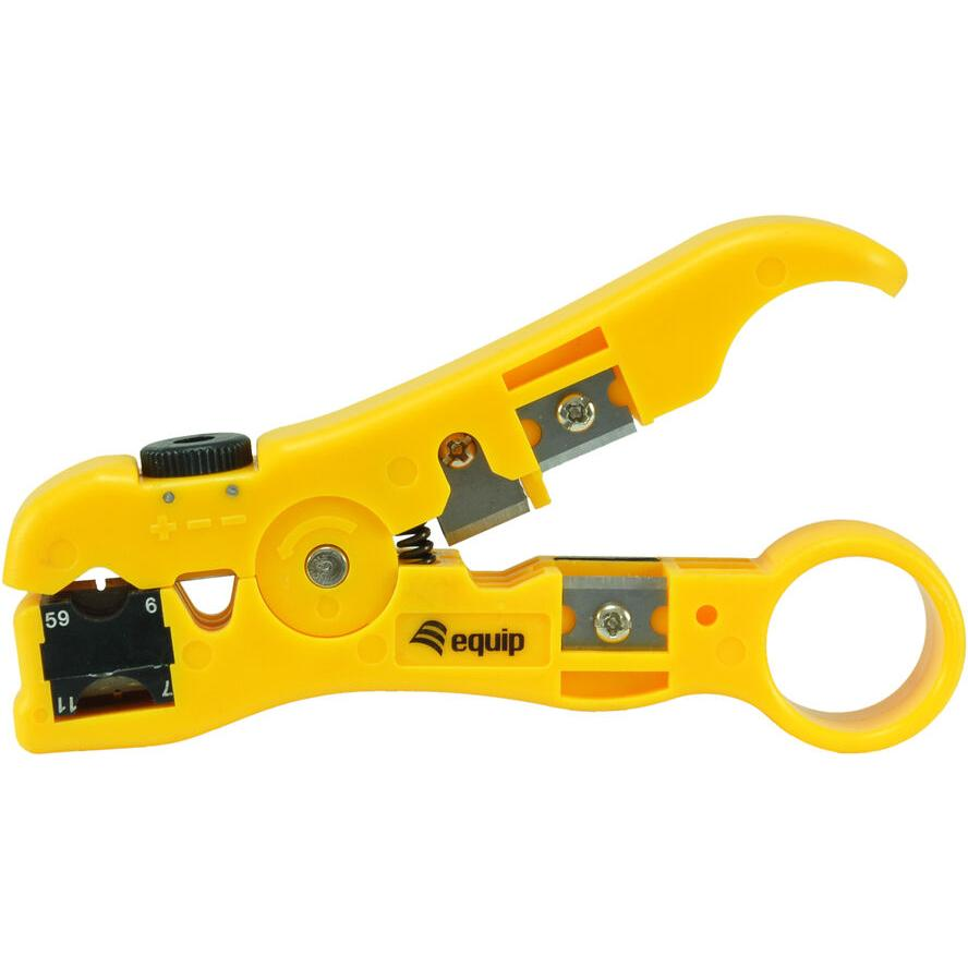 Equip Anlegewerkzeug LSA mit Einpress Abisolier Abschneide (129411)