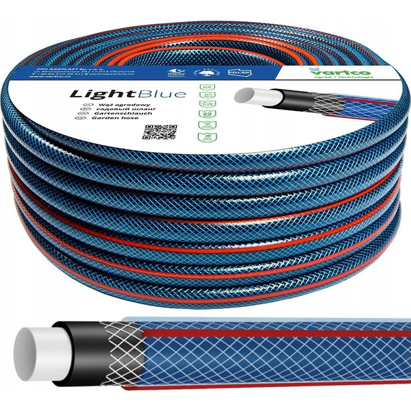  Vartco Garden hose 1/2" 50m 4-ply Vartco LIGHT BLUE 1008120050
