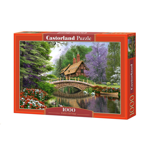 Castorland River Cottage 1000 pcs Puslespil 1000 stk Landskab