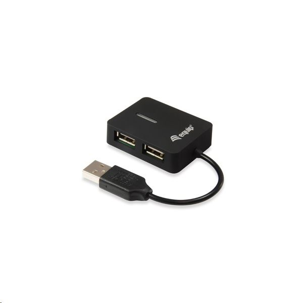 Equip 128952 hub de interface USB 2.0 480 Mbit/s Preto