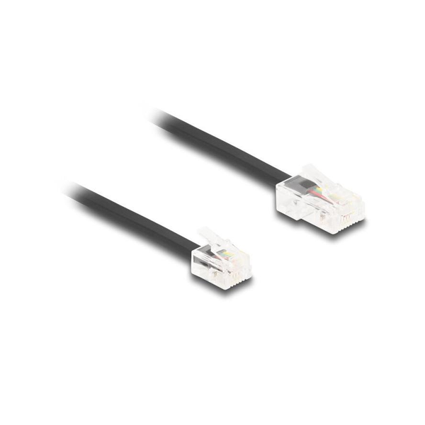 Delock Telefon kábel RJ45 apa - RJ11 apa fekete 10 m (88039)