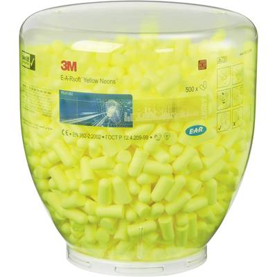 Tapon Auditivo Desechable (500 Pares) E-a-r Soft Yellow Neons Marca 3m