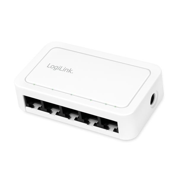 Logilink 5-Port Gigabit Desktop Netzwerk Switch, weiß