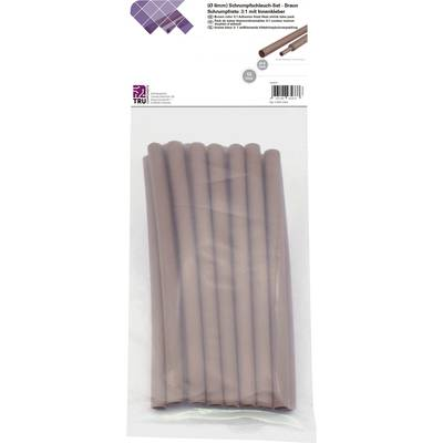 TRU COMPONENTS T1902CA034 Zsugorcső készlet Barna 6 mm Zsugorodási arány:3:1 15 db