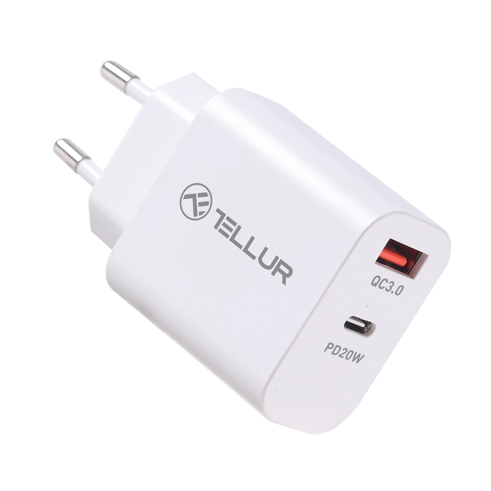 Tellur PDHC101 USB-C / USB-A Hálózati töltő - Fehér (20W) (TLL151381)