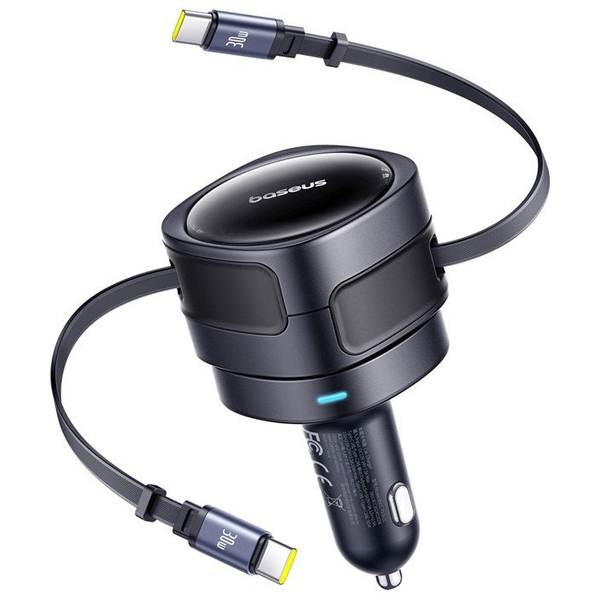 Enjoyment Max Car Charger C+C Cables 60W Black