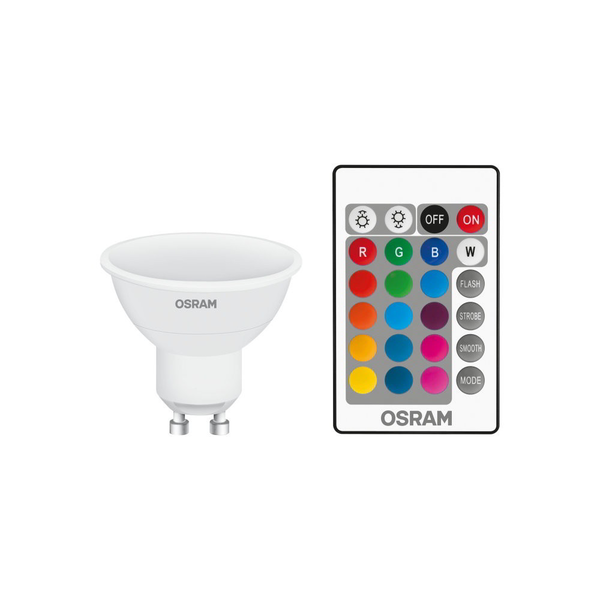 LED žárovka Osram GU10 4,2 W RGBW 250 lm vícebarevná