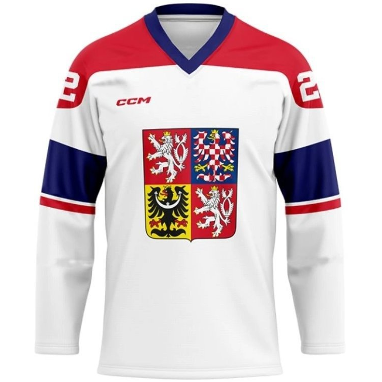 CCM Téli olimpiai válogatott mez, reklámmentes, fehér, Pastrňák, XL (1700000134123)
