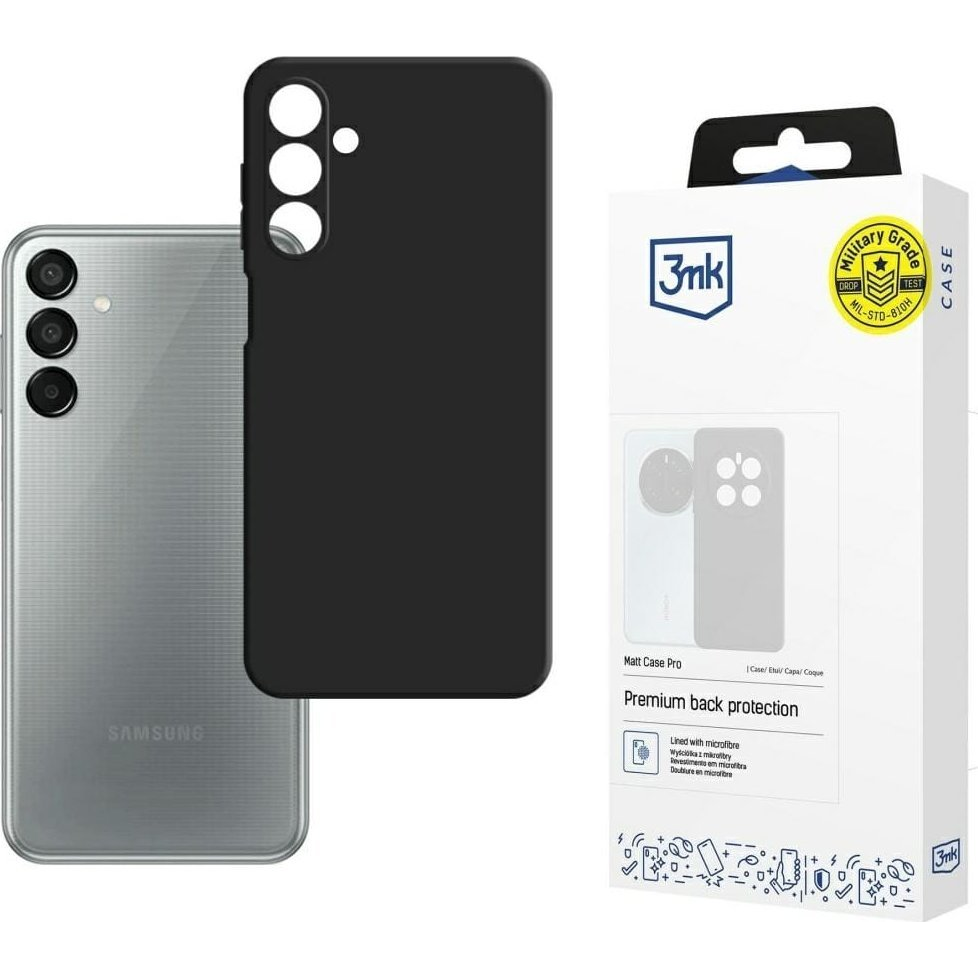 3mk Matt Tok Samsung Galaxy M15 - Fekete (3MK15912)