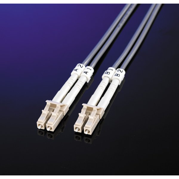 Optický kabel Roline LC-LC 50/125µm OM3 duplex 20 m