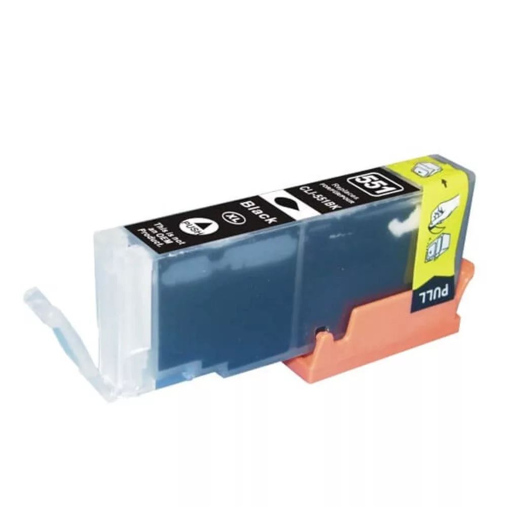 Utángyártott Canon CLI551XL Tintapatron fekete BULK csomagolás (6443B001_ECBU) (6443B001_ECBU)