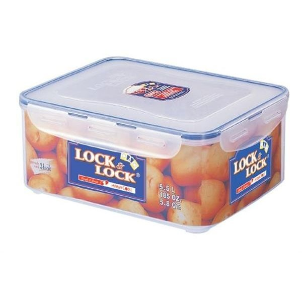 Lock&Lock élelmiszertároló doboz - téglalap alakú, 5,5 literes (HPL836)