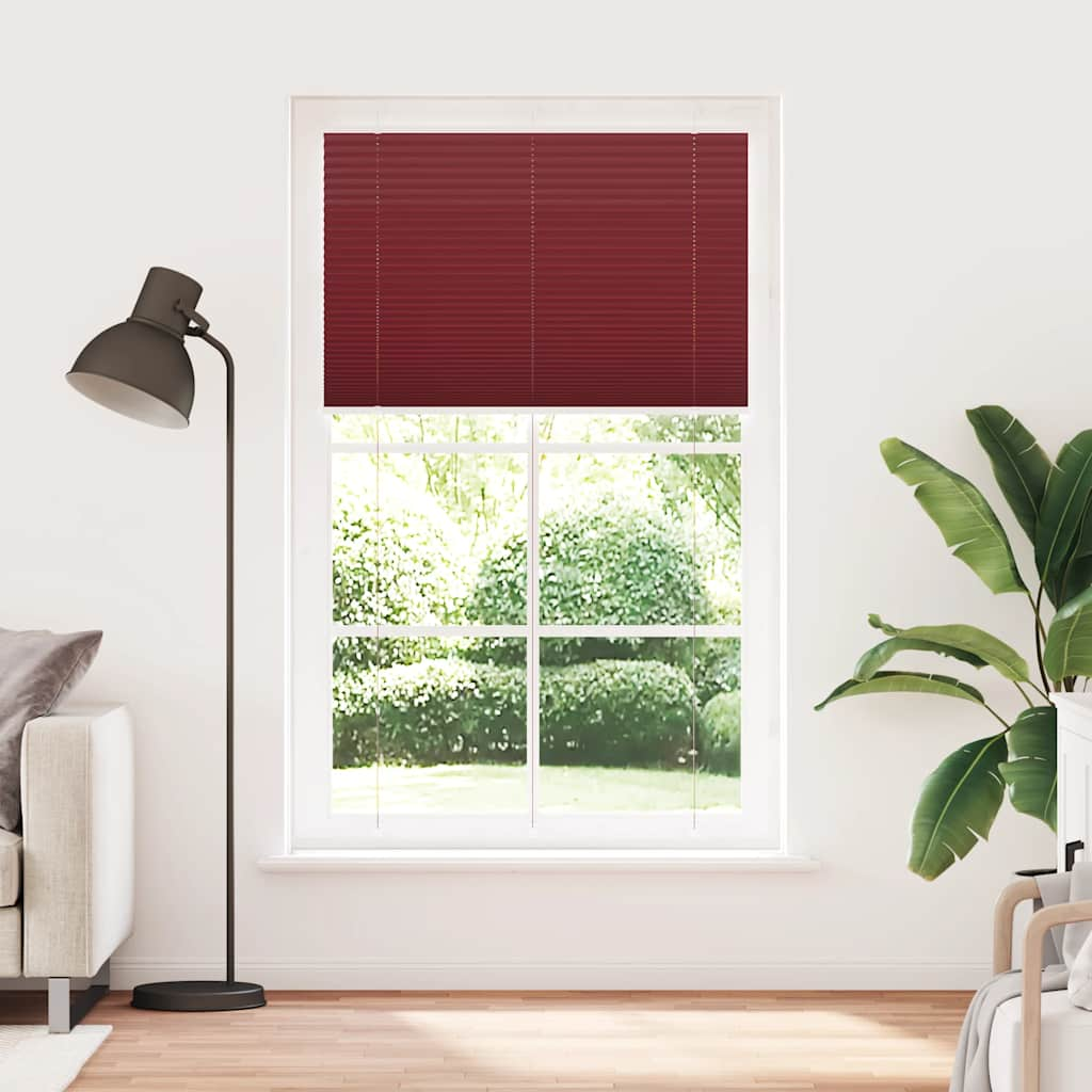 pliszírozott redőny Bordeaux piros 115x200 cm Szövetszélesség (4015265)
