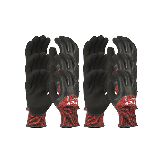 Milwaukee 4932471611 3/C Vágási Szintű L/9-es Téli Vágásbiztos Kesztyű - 12 db (4932471611)