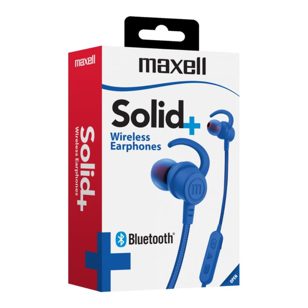 Слушалки Maxell Solid+ EB-BT100, Bluetooth, Син