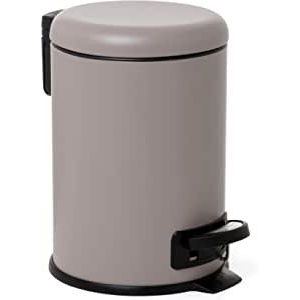 Pedal Bucket 3L Nordic stainless steel|brown