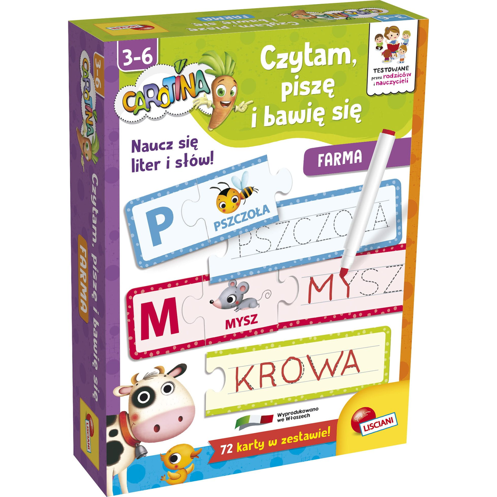 Lisciani A Carotina Játék, Amit Játszom, Olvasok és Írok - Farm (304-PL79940)