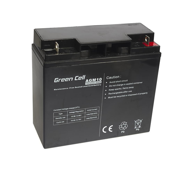 Green Cell 12V 20Ah AGM Zselés akkumulátor