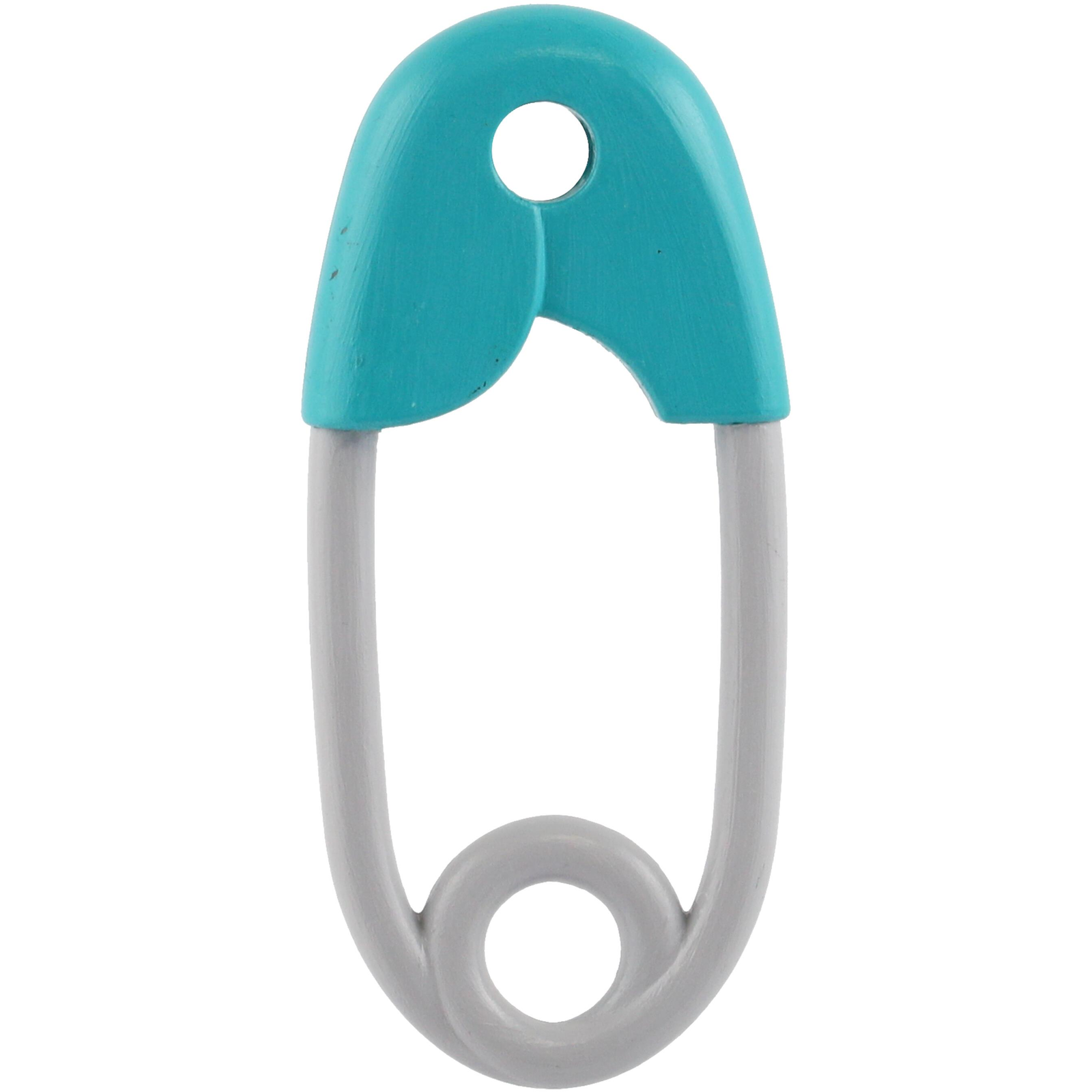 Teddy Biztosítótű 12 cm türkizkék szürke (8592190860608)