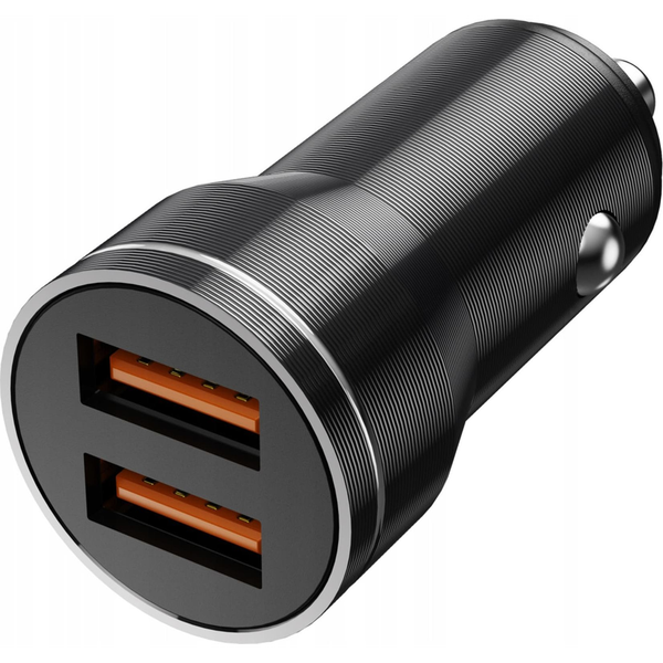 Ładowarka nemo Ładowarka Samochodowa 3.1A 18W 2x USB Jellico F2S czarna