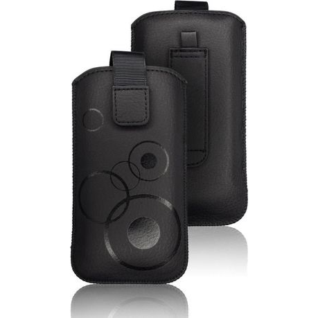 Forcell Deko univerzális tok, M (Apple iPhone 5), fekete (7545)