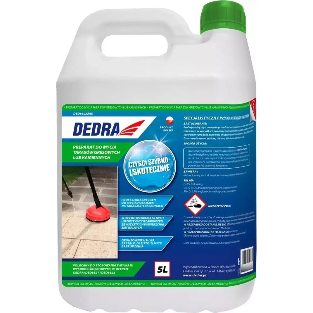 Dedra Greslap Vagy Kő Terasz Mosó Készítmény - 5L (DED8823A65)