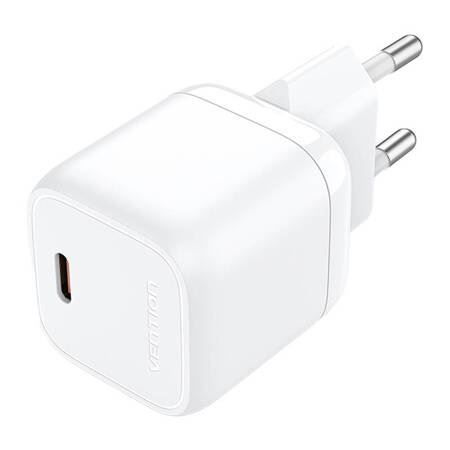 Vention USB-C GaN hálózati töltő 30W fehér (FAKW0-EU) (FAKW0-EU)