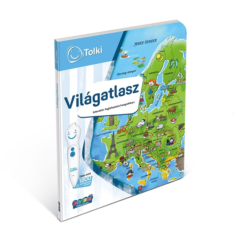Tolki Interaktív foglalkoztató könyv - Világatlasz (9788088317104)