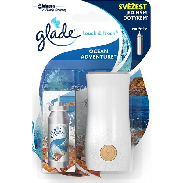 Glade Légfrissítő készülék + utántöltő 10 ml  Touch&Fresh Ocean Adventure (C48855)