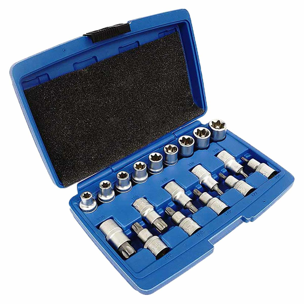 ZESTAW NASADEK TORX 19el./SILVER