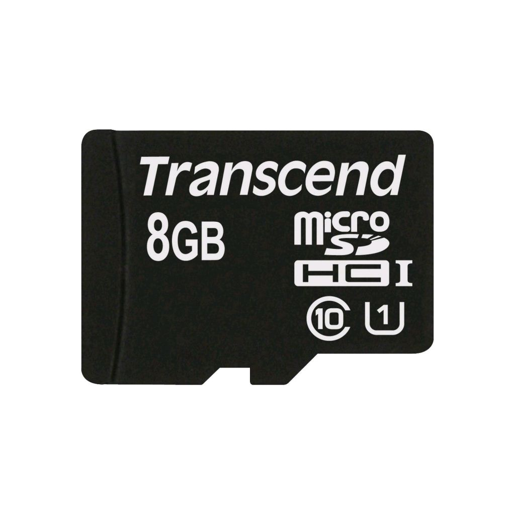 8GB microSDHC Transcend CL10 + adapter (TS8GUSDU1) (TS8GUSDU1)