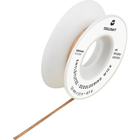 TOOLCRAFT Kiforrasztó huzal Hossz 1.5 m Szélesség 1.0 mm ZD-180 (1013243) (1013243)